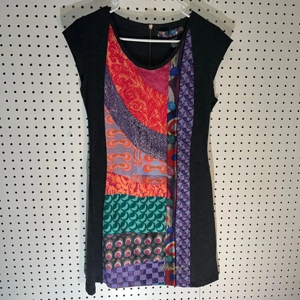 Desigual Multi pattern dress